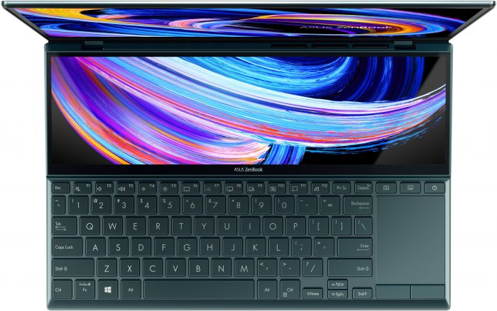 Ноутбук ASUS Zenbook Duo UX482EG-HY286T 14FHD Touch IPS/Intel i7-1165G7/32/1024F/NVD450-2/W10/Blue