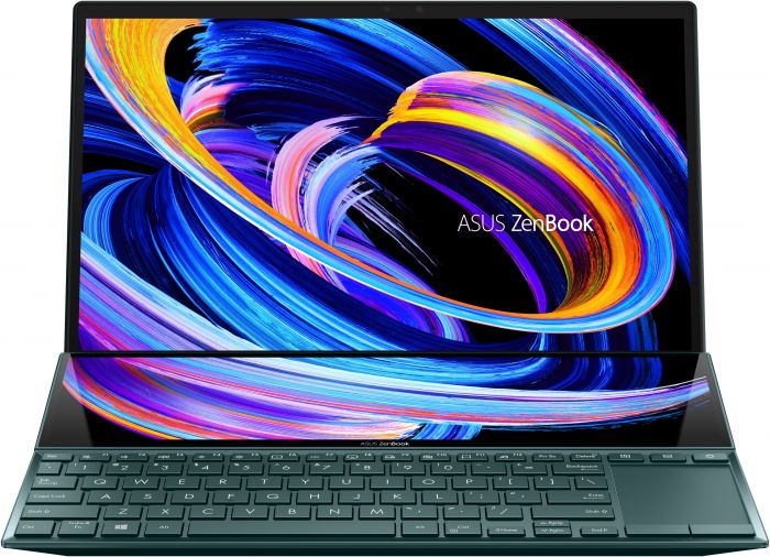 Ноутбук ASUS Zenbook Duo UX482EG-HY286T 14FHD Touch IPS/Intel i7-1165G7/32/1024F/NVD450-2/W10/Blue