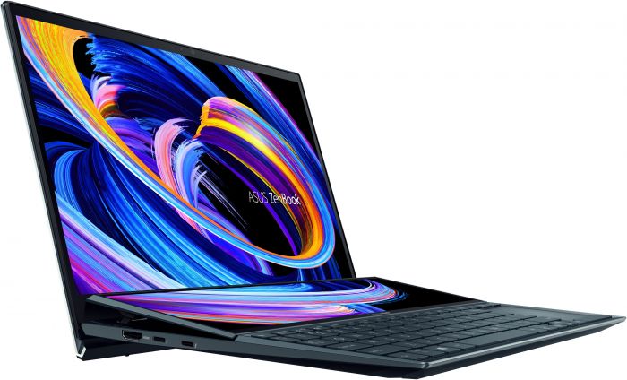 Ноутбук ASUS Zenbook Duo UX482EG-HY286T 14FHD Touch IPS/Intel i7-1165G7/32/1024F/NVD450-2/W10/Blue