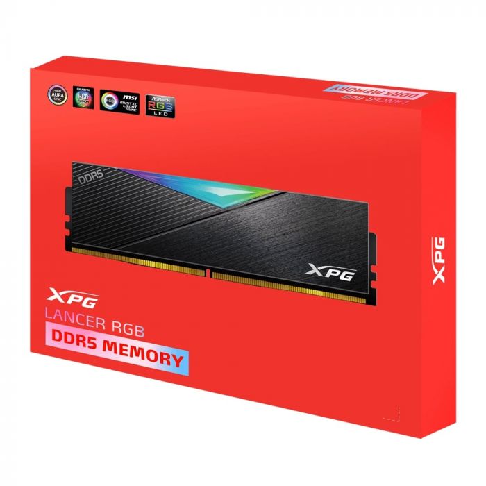 Пам'ять ПК ADATA DDR5 32GB KIT (16GBx2) 5200 RGB