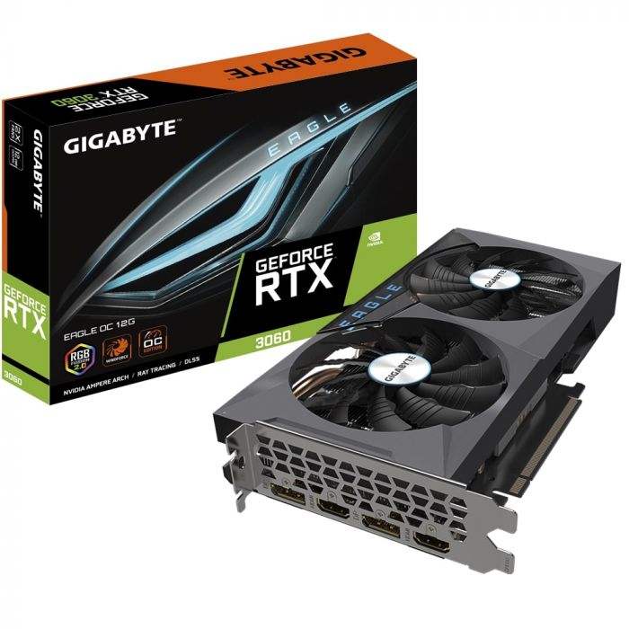 Відеокарта GIGABYTE GeForce RTX3060 12G GDDR6 EAGLE OC LHR