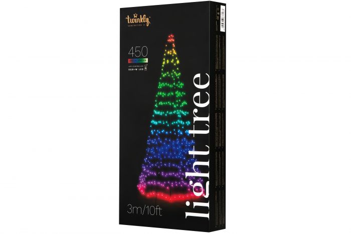 Smart LED Twinkly Light tree RGBW 450, Gen II, IP44, висота 3м