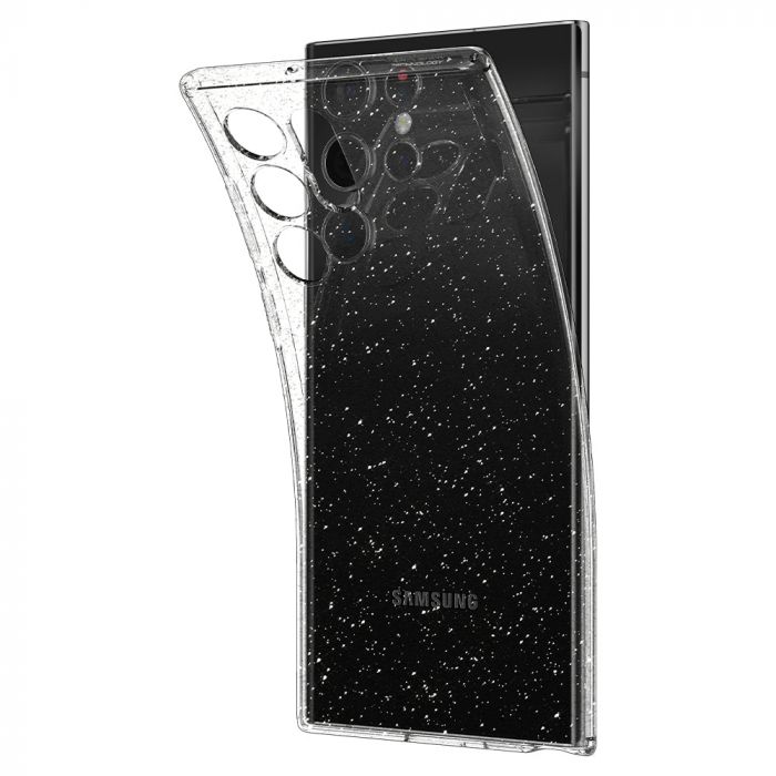 Чохол Spigen для Samsung Galaxy S22 Ultra Liquid Crystal Glitter, Crystal Quartz