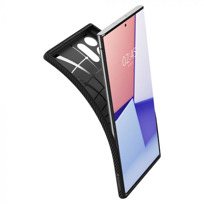 Чохол Spigen для Samsung Galaxy S22 Ultra Liquid Air Matte Black