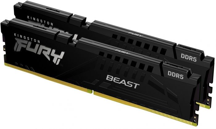 Пам'ять ПК Kingston DDR5 32GB KIT (16GBx2) 6000 FURY Beast Black