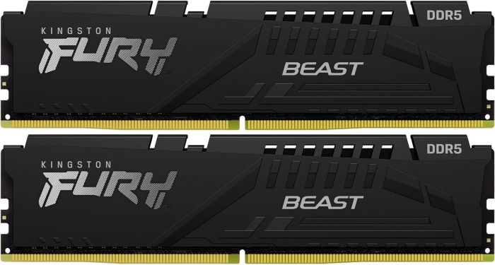 Пам'ять ПК Kingston DDR5 32GB KIT (16GBx2) 6000 FURY Beast Black