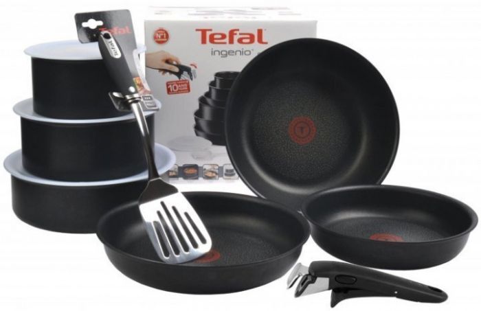 Набір посуду Tefal Ingenio Expertise, 11 предметів, алюміній