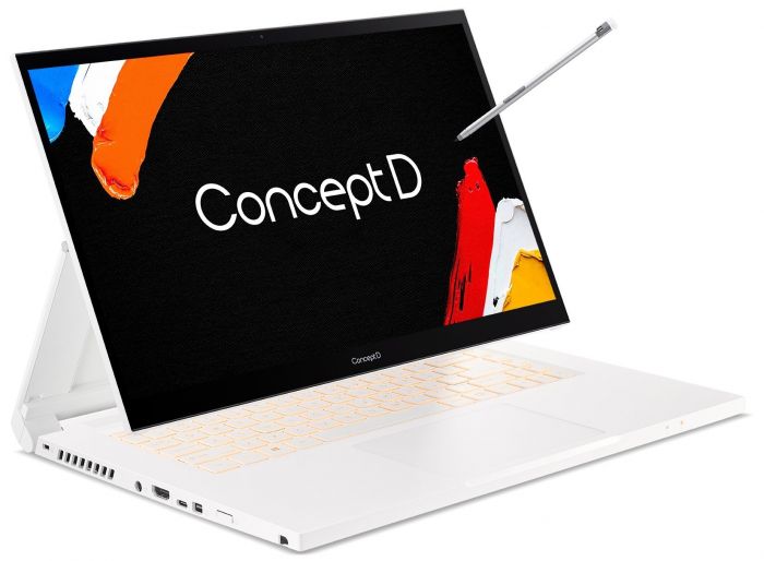 Ноутбук Acer ConceptD 3 CC315-72P 15.6FHD IPS Touch/Intel i7-10750H/16/1024F/NVD T1000-4/W10P/White