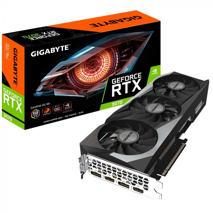 Відеокарта GIGABYTE GeForce RTX3070 8GB GDDR6 GAMING OC LHR