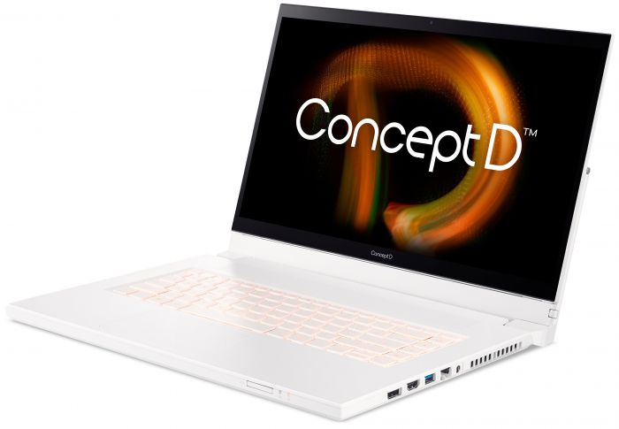 Ноутбук Acer ConceptD 7 CC715-72P 15.6UHD Touch/Intel i7-11800H/32/2048F/NVD A3000-6/W11P/White