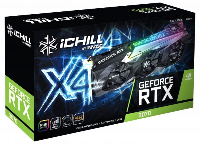 Відеокарта INNO3D GeForce RTX 3070 8Gb GDDR6 iChill X4 LHR