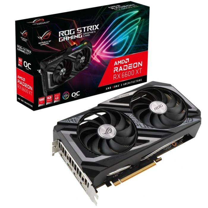 Вiдеокарта ASUS Radeon RX 6600 XT 8GB DDR5 GAMING OC STRIX