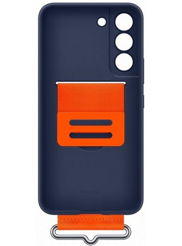Чохол Samsung Silicone with Strap Cover для смартфону Galaxy S22+ (S906) Navy