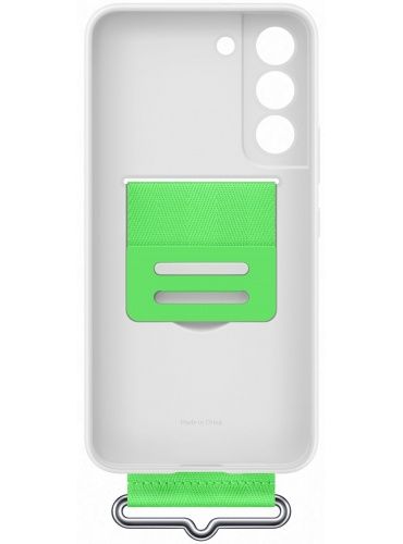 Чохол Samsung Silicone with Strap Cover для смартфону Galaxy S22+ (S906) White