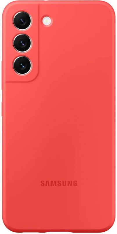 Чохол Samsung Silicone Cover для смартфону Galaxy S22 (S901) Glow Red