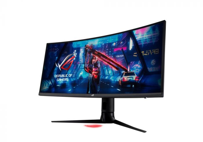 Монітор LCD 34.1" Asus ROG Strix XG349C HDMI, DP, USB-C, 2xUSB, MM, VA, 3440x1440, 180Hz, 1ms, 98%DCI-P3, CURVED, G-SYNC, HAS, HDR400