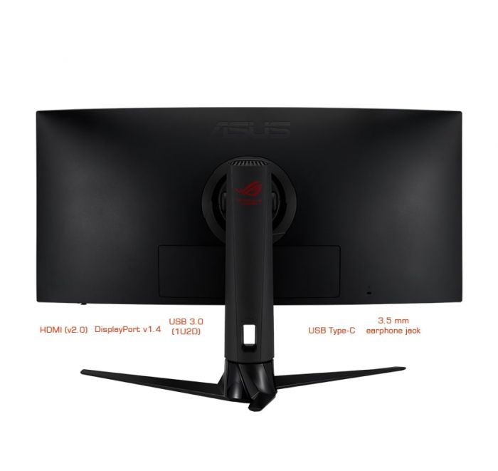 Монітор LCD 34.1" Asus ROG Strix XG349C HDMI, DP, USB-C, 2xUSB, MM, VA, 3440x1440, 180Hz, 1ms, 98%DCI-P3, CURVED, G-SYNC, HAS, HDR400