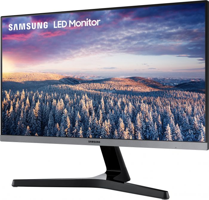 Монітор LCD 23.8" Samsung S24R350F, D-Sub, HDMI, ІPS, HP, 1920x1080, 75Hz, 5ms, Dark Blue Gray