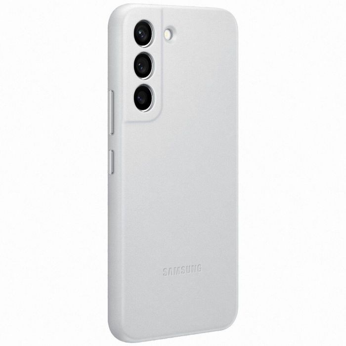 Чохол Samsung Leather Cover для смартфону Galaxy S22 (S901) Light Gray