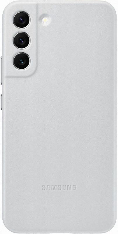 Чохол Samsung Leather Cover для смартфону Galaxy S22+ (S906) Light Gray