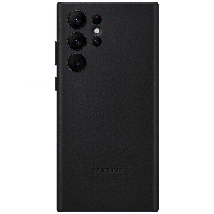 Чохол Samsung Leather Cover для смартфону Galaxy S22 Ultra (S908) Black