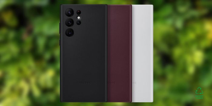 Чохол Samsung Leather Cover для смартфону Galaxy S22 Ultra (S908) Burgundy