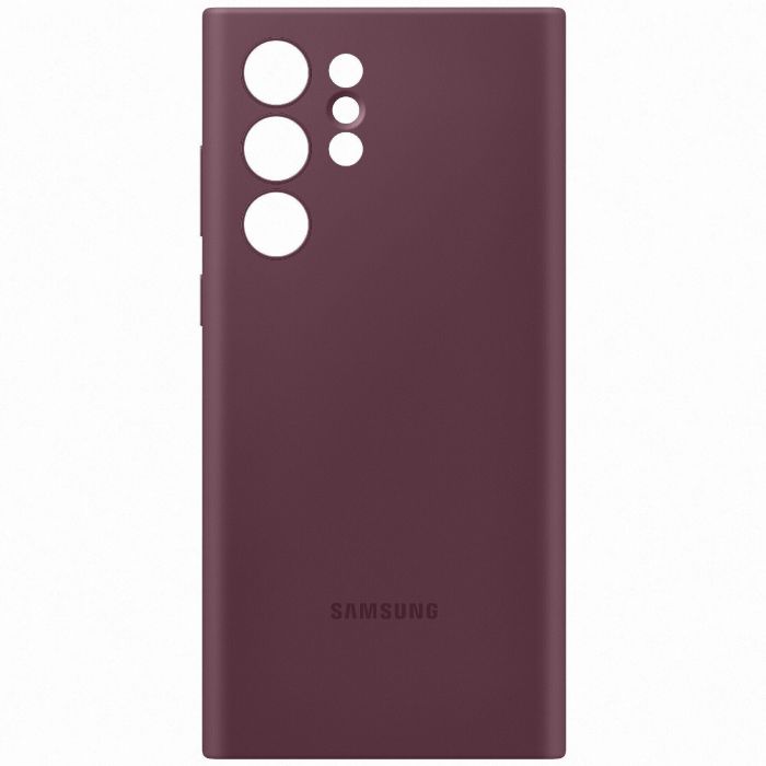 Чохол Samsung Silicone Cover для смартфону Galaxy S22 Ultra (S908) Burgundy