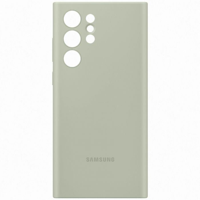 Чохол Samsung Silicone Cover для смартфону Galaxy S22 Ultra (S908) Olive Green