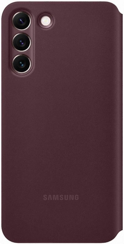 Чохол Samsung Smart Clear View Cover для смартфону Galaxy S22+ (S906) Burgundy