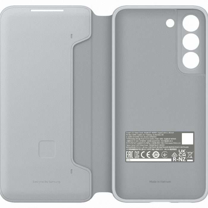 Чохол Samsung Smart LED View Cover для смартфону Galaxy S22 (S901) Light Gray