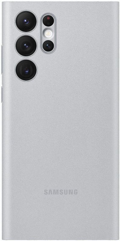 Чохол Samsung Smart LED View Cover для смартфону Galaxy S22 Ultra (S908) Light Gray