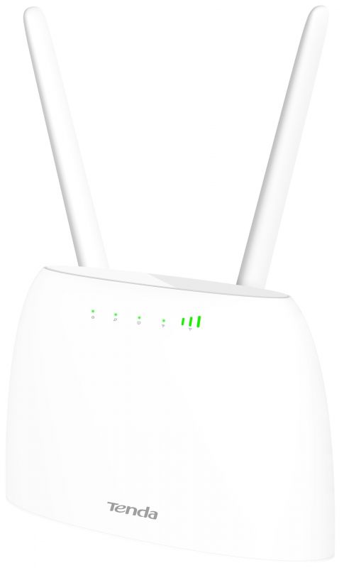 Маршрутизатор TENDA 4G06 N300, 4G/LTE, 1xFE LAN, 1xFE LAN/WAN, 1xRJ11, Cлот для SIM-карти