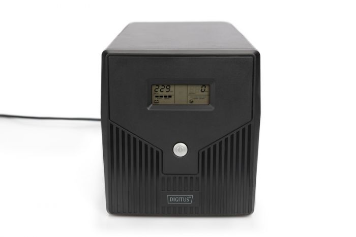 ДБЖ DIGITUS Line-Interactive, 1000VA/600W, LCD, 4xSchuko, RJ45, RS232, USB