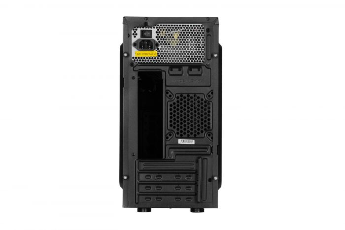 Корпус 2E BASIS (RD863-400) з БЖ 2EATX400, MiniT, Micro ATX,Mini ITX,2xUSB2.0,сталь з перфорацією(бічна панель),чорний