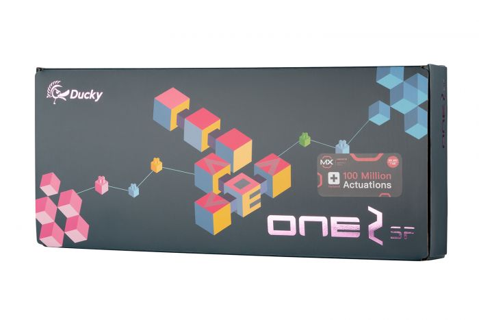 Клавіатура Ducky One 2 SF Cherry Speed Silver RGB LED RU White