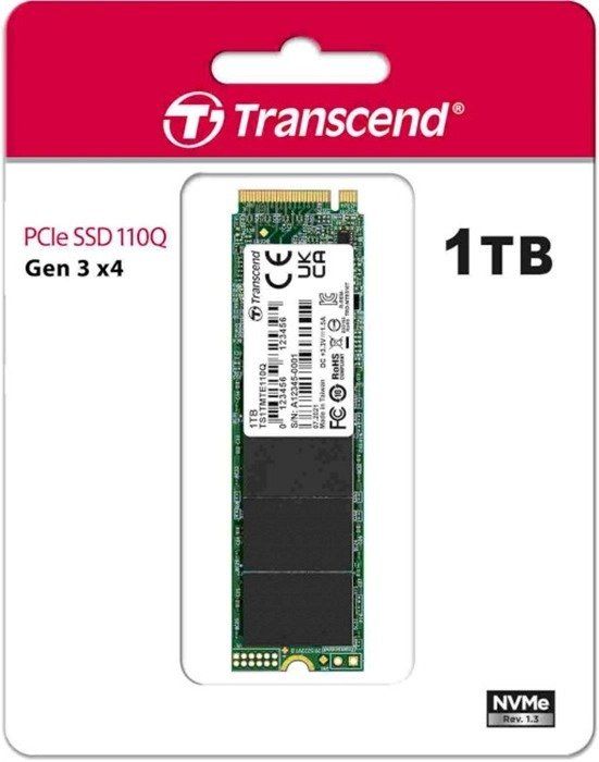 Накопичувач SSD Transcend  M.2 1TB PCIe 3.0 MTE110Q