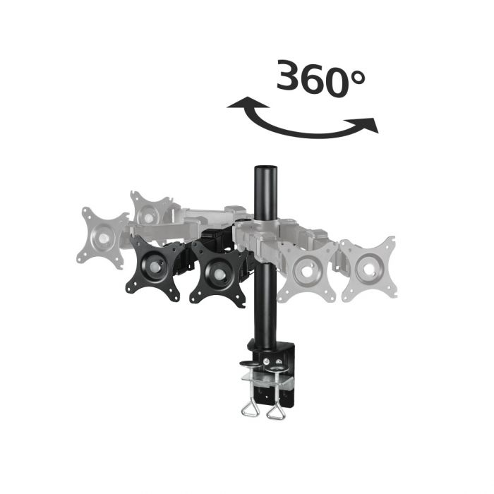 Настільний кронштейн HAMA Arm 2 25-66 cm (10"-26") 2 scr black