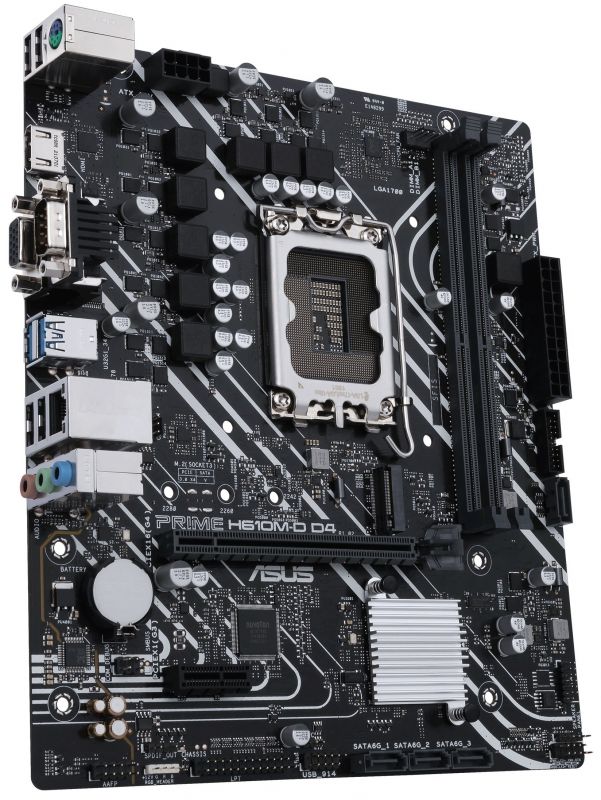 Материнcька плата ASUS PRIME H610M-D D4 s1700 H610 2xDDR4 M.2 HDMI-VGA mATX