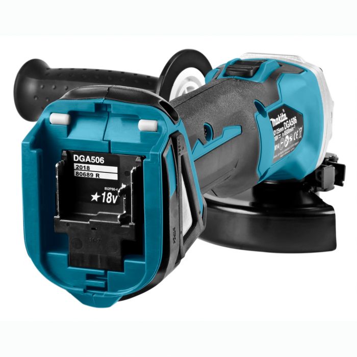 Шліфмашина кутова Makita DGA 506 Z акумуляторна, 125мм, 18 В, LXT, 2.6 кг SOLO