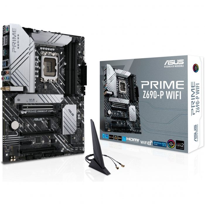 Материнcька плата ASUS PRIME Z690-P WIFI s1700 Z690 4xDDR5 M.2 HDMI-DP Wi-Fi BT ATX