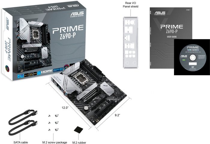 Материнcька плата ASUS PRIME Z690-P s1700 Z690 4xDDR5 M.2 HDMI-DP ATX