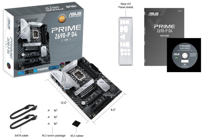 Материнcька плата ASUS PRIME_Z690-P_D4 s1700 Z690 4xDDR4 M.2 HDMI-DP ATX