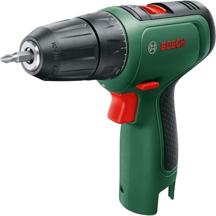 Шуруповерт-дриль Bosch EasyDrill 1200, 12В, 2х1.5Ач, 30Нм, набір свердл і біт, 0.94кг, кейс