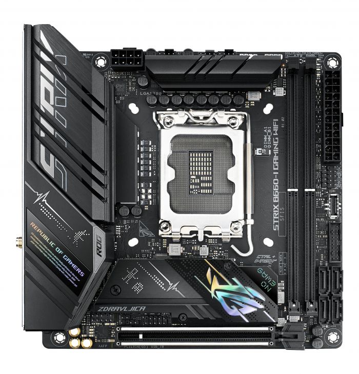 Материнcька плата ASUS STRIX B660-I GAMING WIFI s1700 B660 2xDDR5 M.2 HDMI-DP Wi-Fi BT mITX