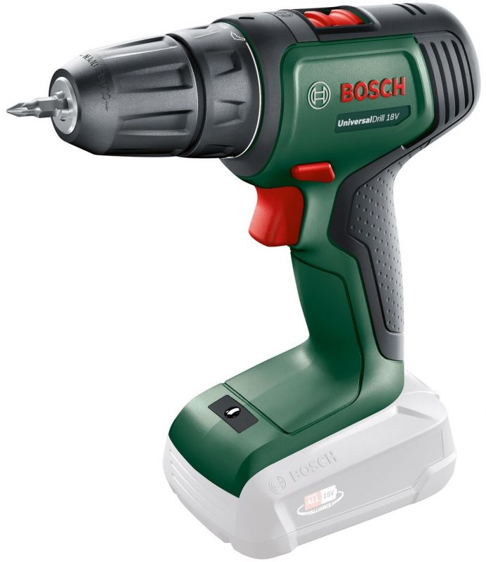 Шуруповерт-дриль Bosch UniversalDrill 18V, 2x1.5Ач, 40Нм, 440/1450 об/хв, ЗП, 1.2кг, кейс