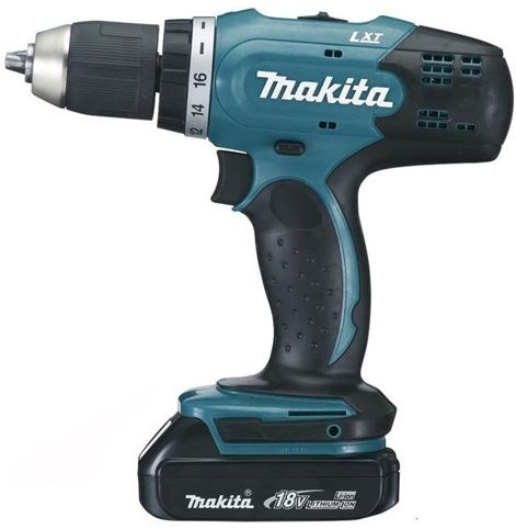 Шуруповерт-дриль Makita DDF453SYE, акум, 18В, 1.5Ah х 2шт., -400/0-1300 об/хв, 42Нм, 1.6кг, кейс