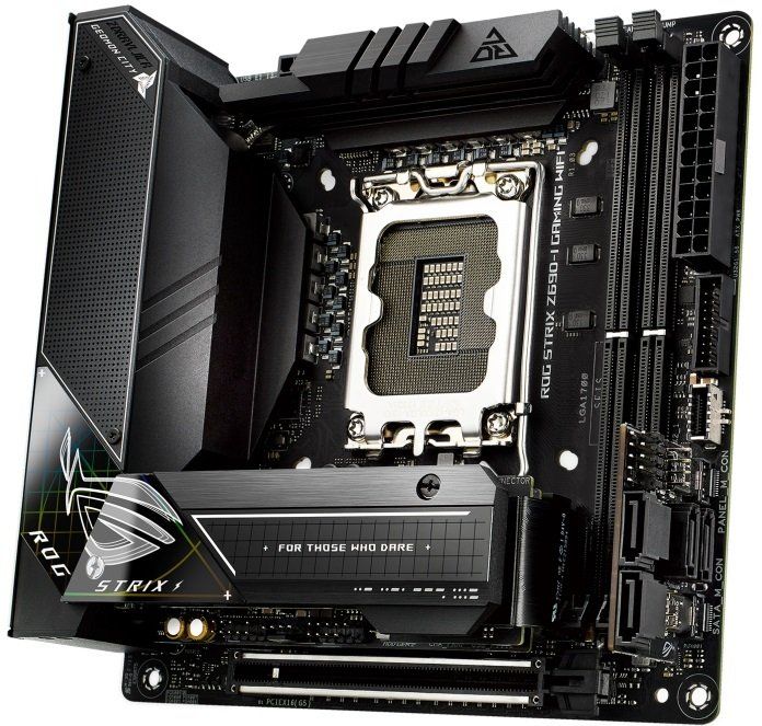 Материнcька плата ASUS STRIX Z690-I GAMING_WIFI s1700 Z690 2xDDR5 M.2 HDMI Wi-Fi BT mITX