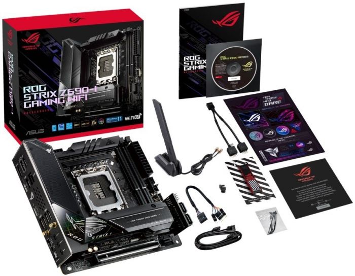 Материнcька плата ASUS STRIX Z690-I GAMING_WIFI s1700 Z690 2xDDR5 M.2 HDMI Wi-Fi BT mITX