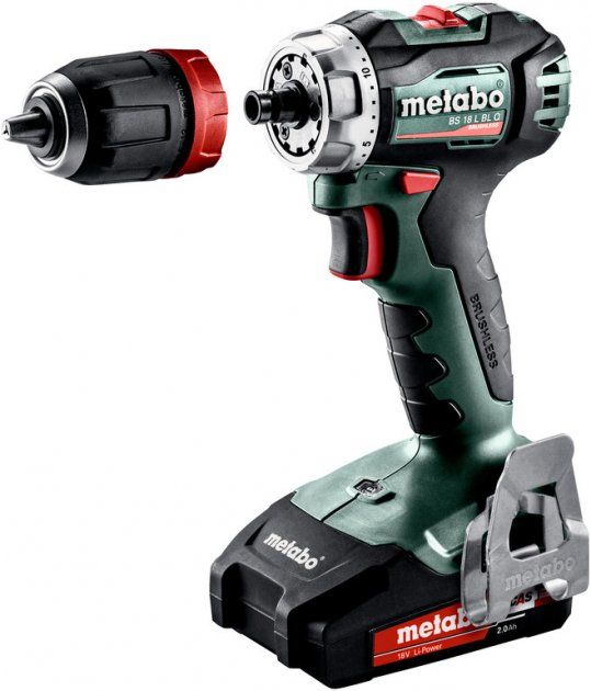 Шуруповерт-дриль Metabo BS 18 L BL Q 18V 2x2Ah Li-Ion; з/п SC 30;кофр