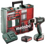 Шуруповерт-дриль Metabo PowerMaxx SB 12 Set, 2x2Aг, кофр, набір приладдя Шуруповерт-дриль Metabo PowerMaxx SB 12 Set, 2x2Aг, кофр, набір приладдя